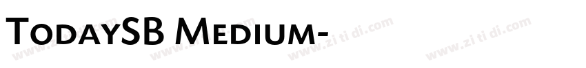 TodaySB Medium字体转换